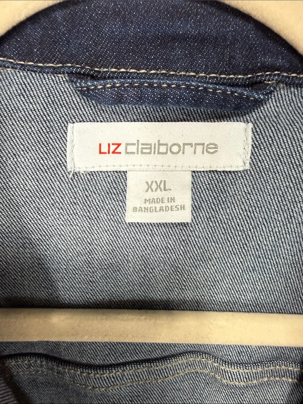 Liz Claiborne Indigo Blue Women's Denim Jacket XXL - Picture 6 of 10